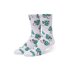 Shrooms crew socks - green