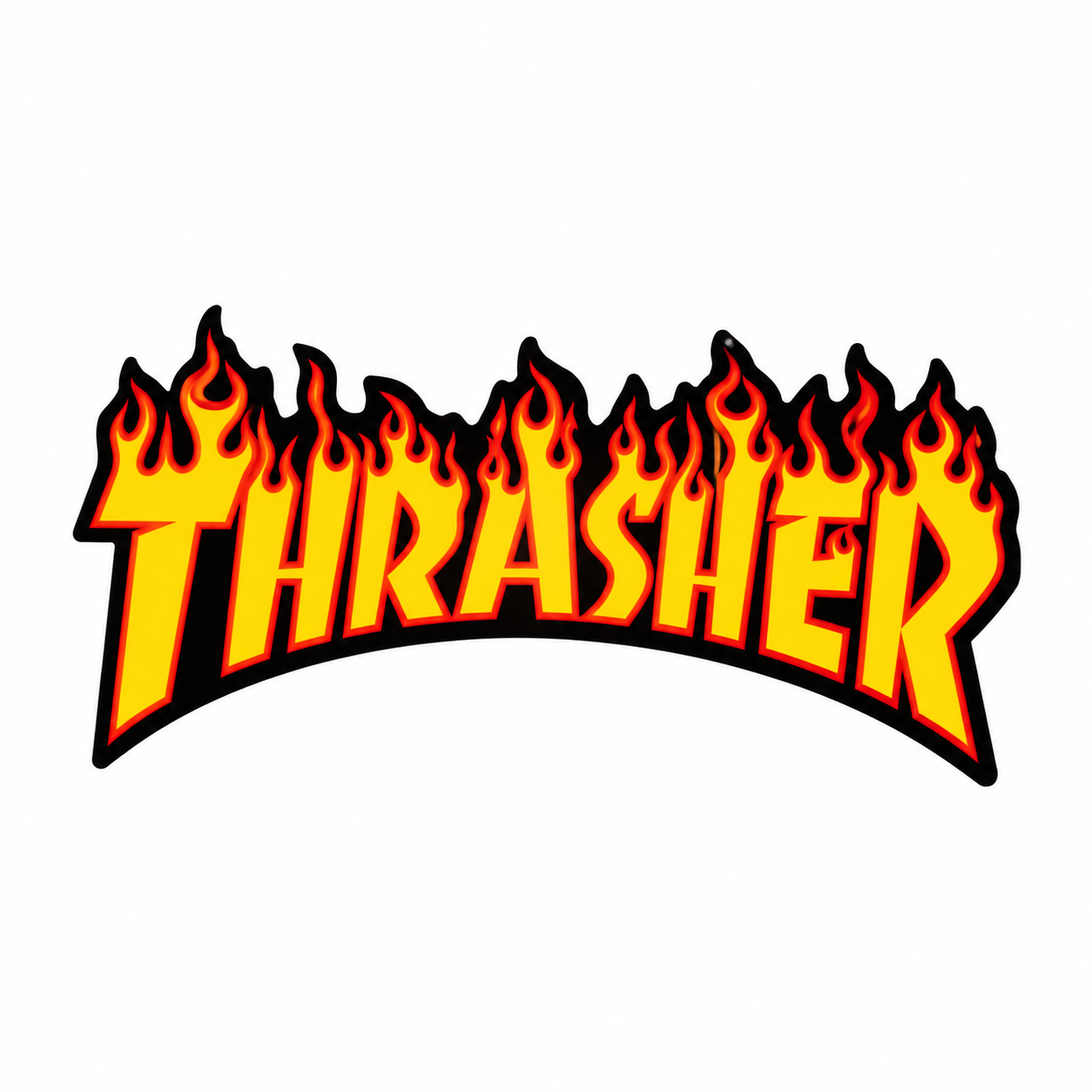 THRASHER FLAME STICKER OG