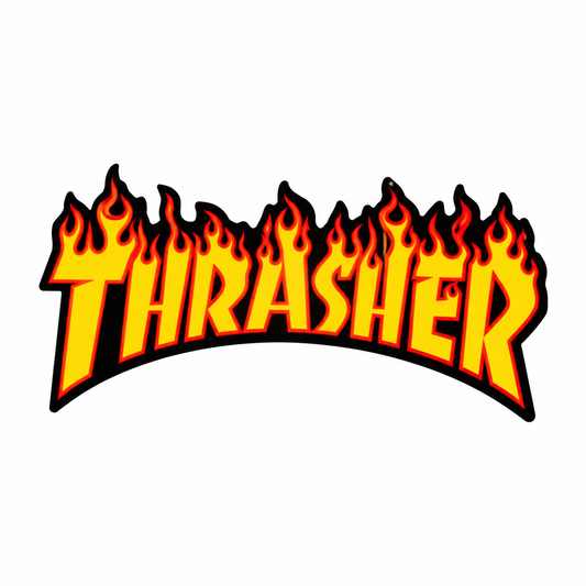 THRASHER FLAME STICKER OG