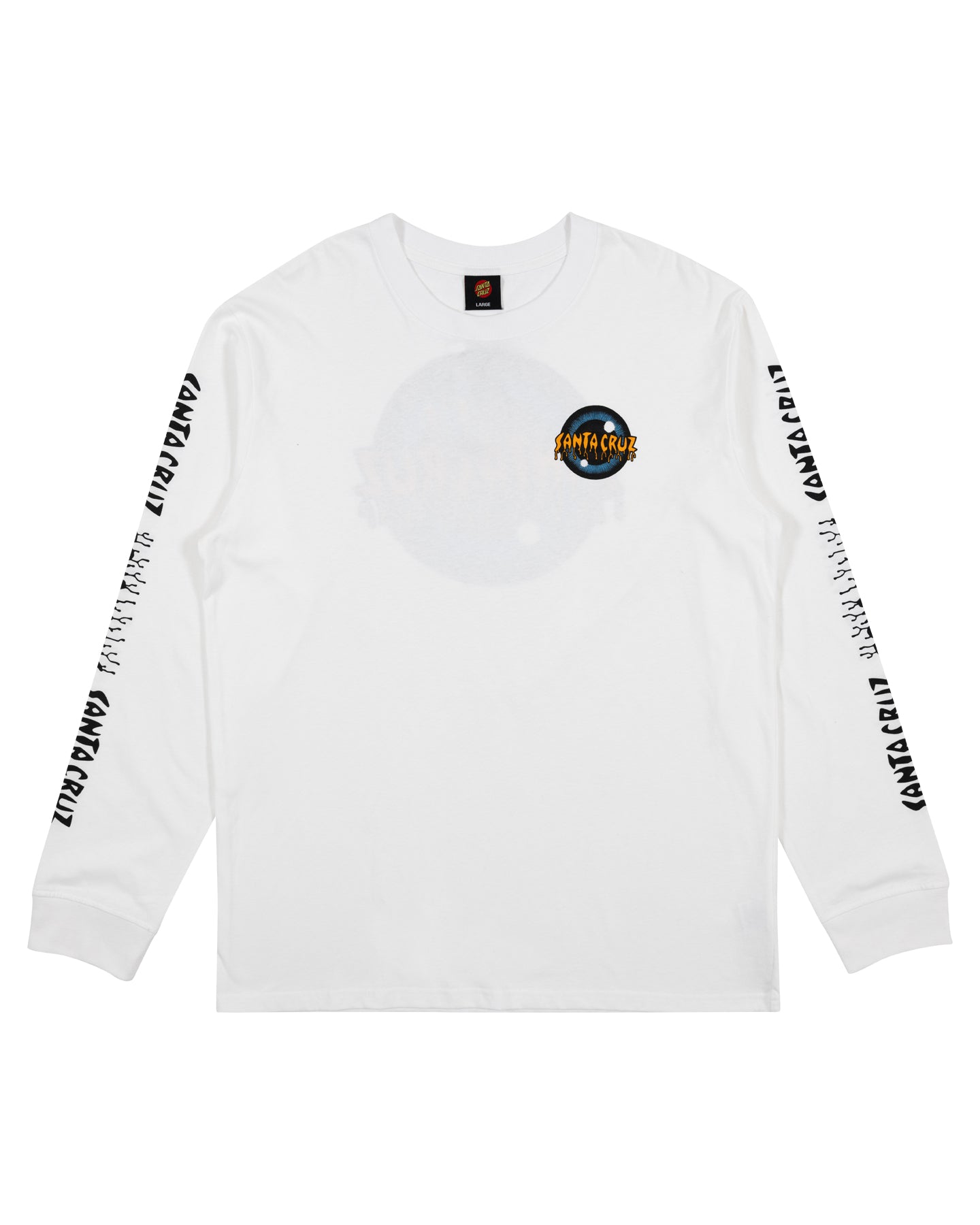 Santa Cruz Roskopp Iris longsleeve tee - White