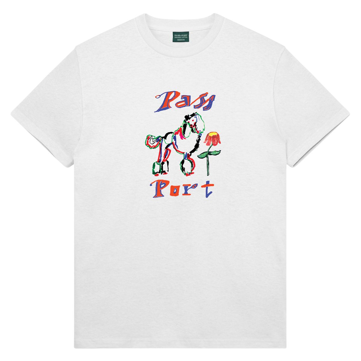 Pass~Port poodle organic tee - White