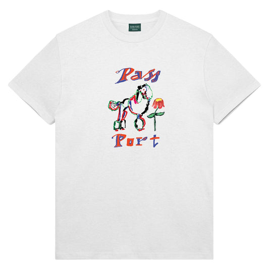 Pass~Port poodle organic tee - White