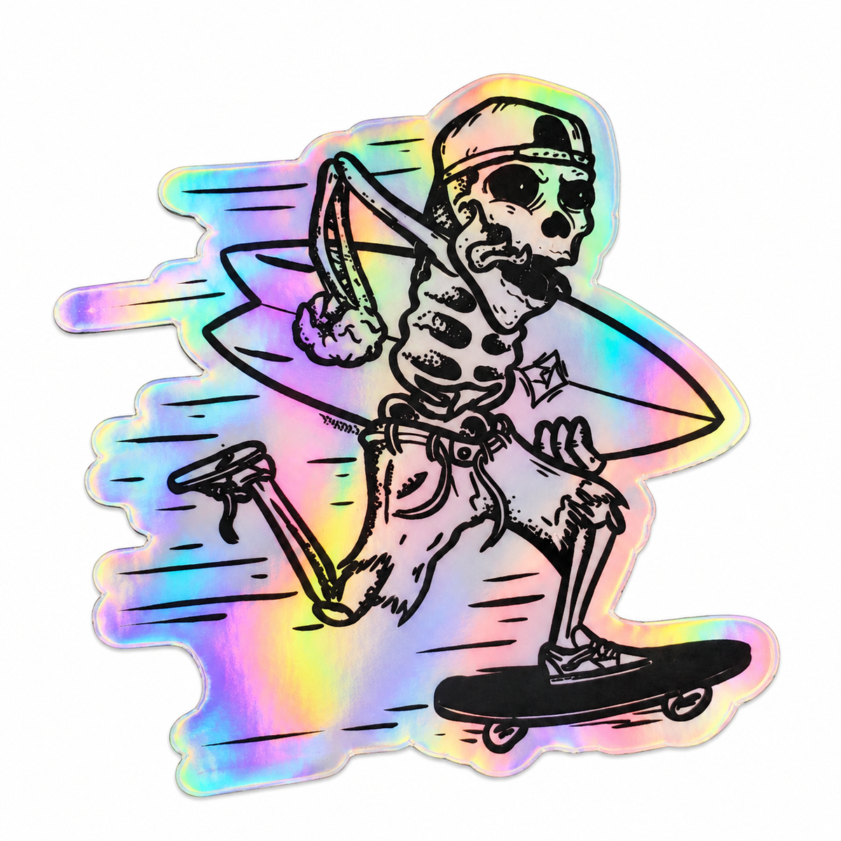 SOGGYBONES HOLO SKELETON STICKER