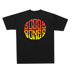 SOGGYBONES GRADIENT LOGO TEE - BLACK