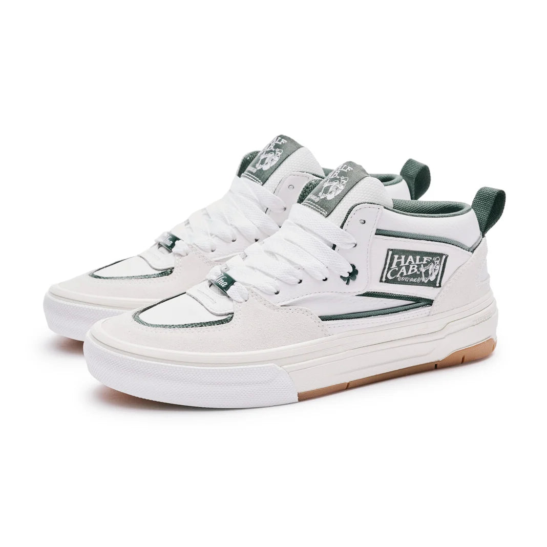 VANS - UNA SKATE HALF CAB WAFFLECUP SHOES WHITE /GUM