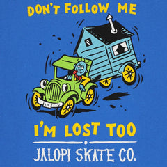 Anti hero Jalopi return long sleeve tee - royal blue