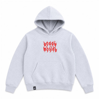 Soggy Bones YOUTH Chains Hood – Grey Marl
