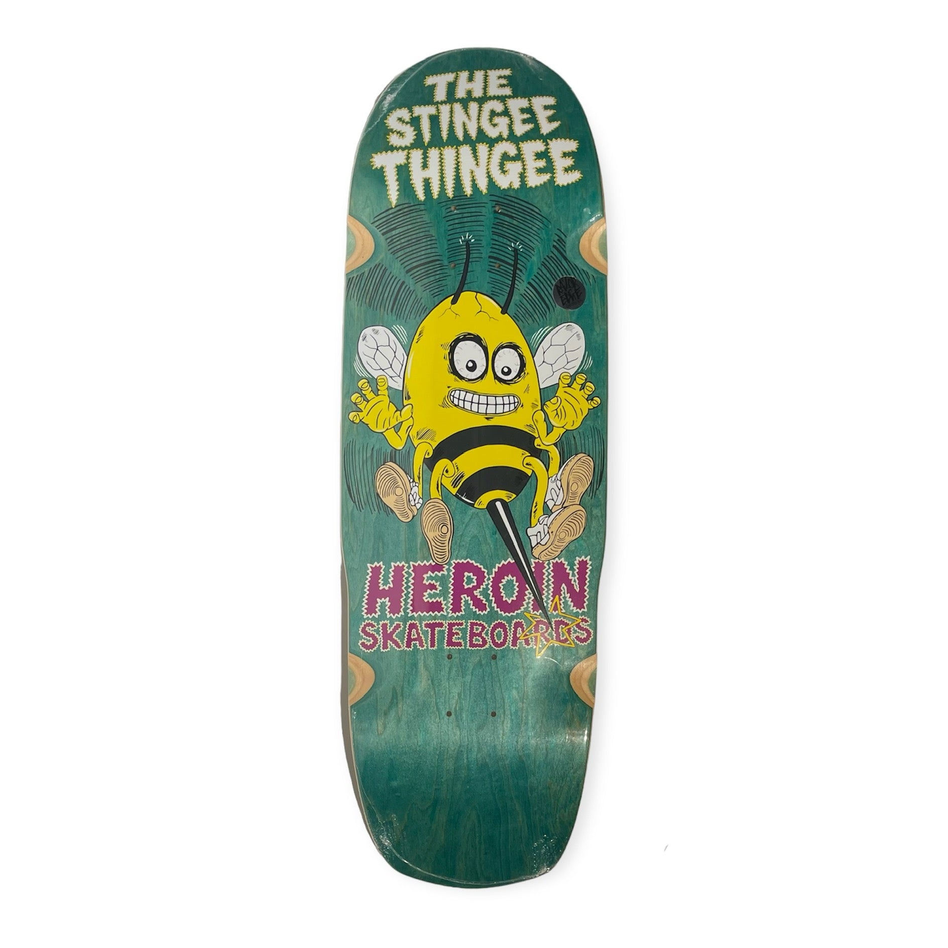 Heroin Stingee Thingee Skateboard Deck 9.8”
