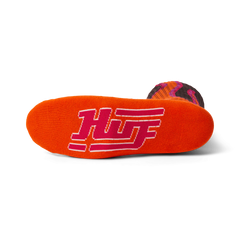 HUF EXAUST CREW SOCK - BROWN / ORANGE