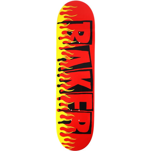 Baker T-Funk Flames Skateboard Deck - 8.25”