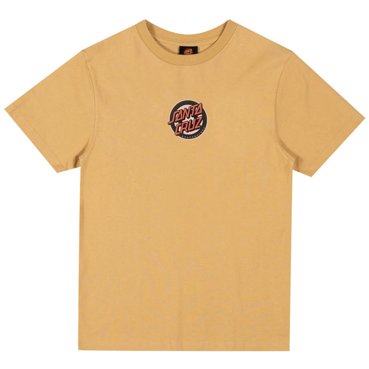 SANTA CRUZ YOUTH ROSKOPP SCREAMING TARGET CENTRE TEE - TAN