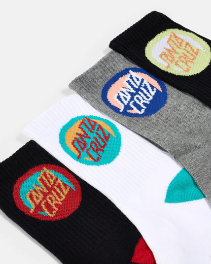 SANTA CRUZ BOLD SHADOW YOUTH CREW SOCK PACK