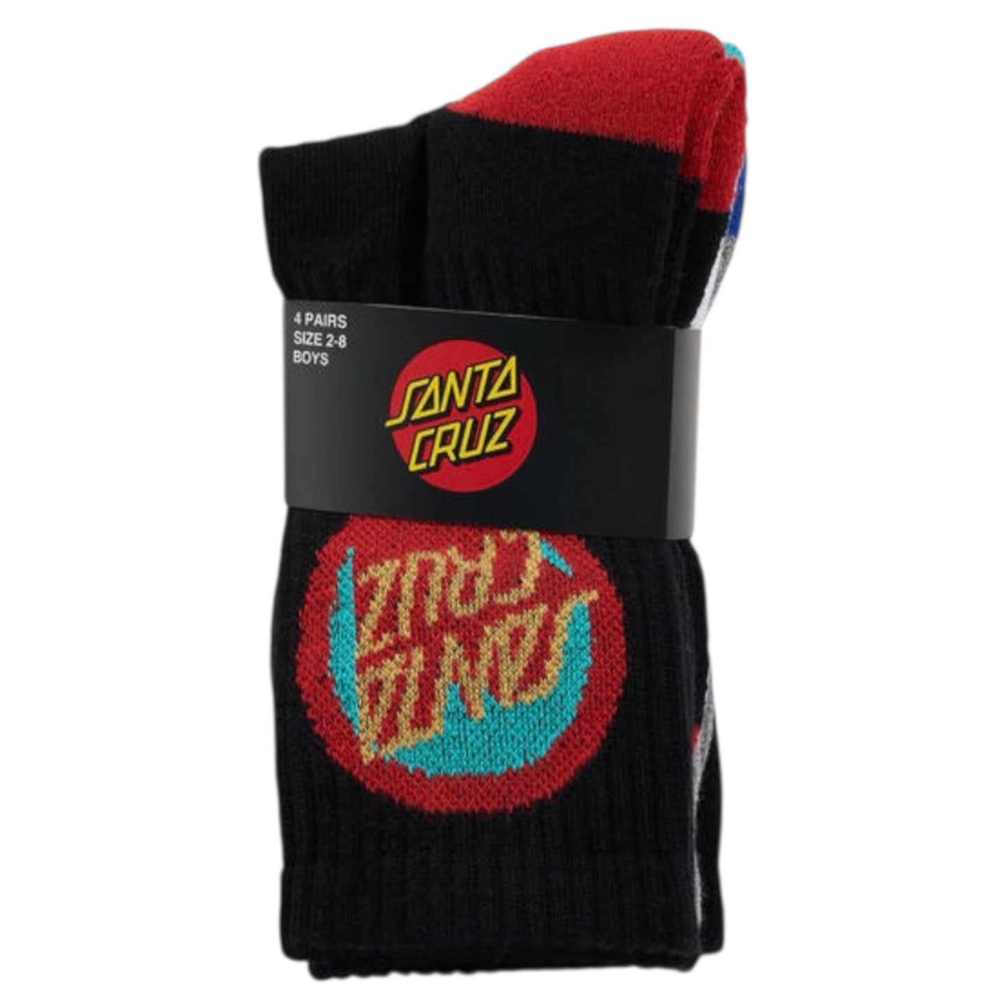 SANTA CRUZ BOLD SHADOW YOUTH CREW SOCK PACK
