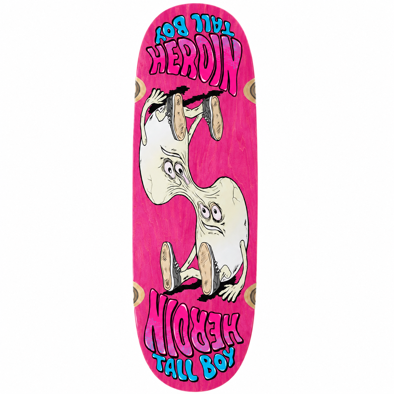 Heroin - Merged Tall Boy Black 10.25 Skateboard Deck