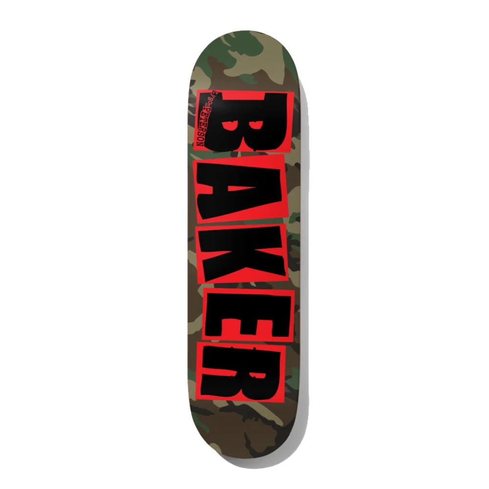 Baker Tyson Peterson Brand Logo Camo Deck 8.25