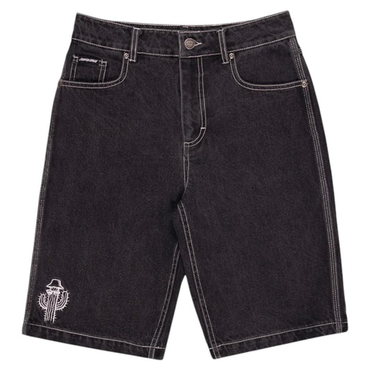 SANTA CRUZ TRIPPER STACK YOUTH JEAN SHORTS - WASHED BLACK