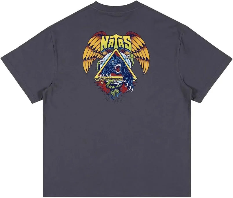Santa Cruz Natas SC Panther Dark Grey Box Fit T-Shirt