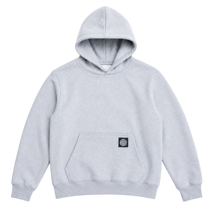 Soggy Bones Ripstop Logo Hood – Grey Marl / Navy
