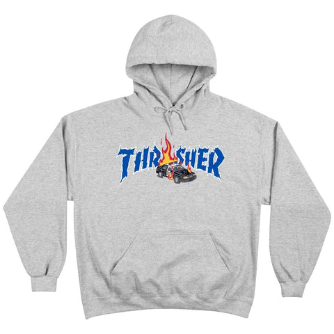 Thrasher Cop Car Neckface Hood - Grey