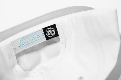 Soggybones Quad logo 5 panel cap, Sky blue / off white