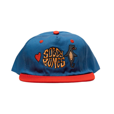 Soggybones Pool Fool 5 panel unstructured cap , Blue / Red