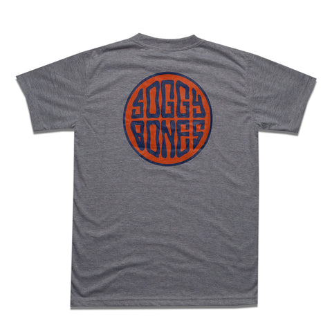Soggybones OG Logo Youth Tee - Grey / orange / navy