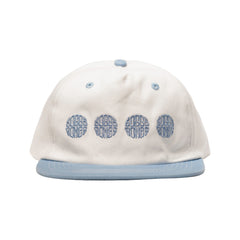 Soggybones Quad logo 5 panel cap, Sky blue / off white