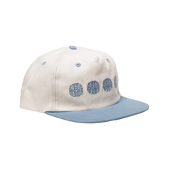 Soggybones Quad logo 5 panel cap, Sky blue / off white