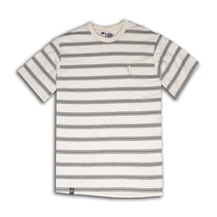 SOGGYBONES SILHOUETTE TEE - CREAM STRIPE