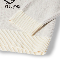 HUF Bad News crewneck sweater - Bone