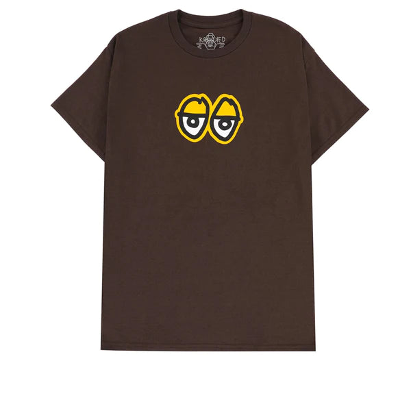 KROOKED LRG EYES TEE - DARK CHOCH