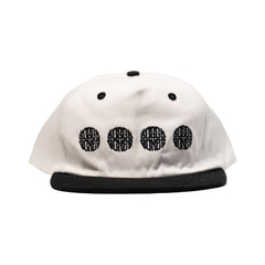 Soggybones Quad logo 5 panel cap, Black / off white