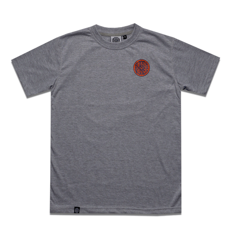 Soggybones OG Logo Youth Tee - Grey / orange / navy