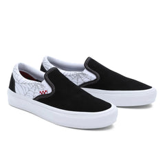 Vans slip on black widow - black/white/red