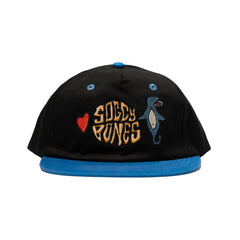 Soggybones Pool Fool 5 panel unstructured cap , Black / Blue