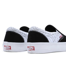 Vans slip on black widow - black/white/red