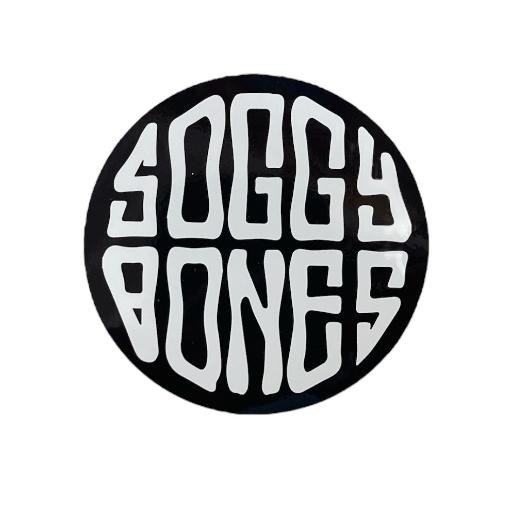 Soggybones OG sticker - black / white