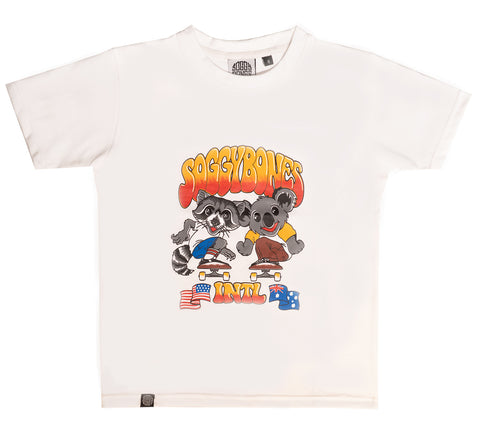 Soggybones International Buddies Youth Tee - White