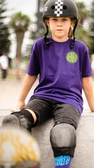 Soggybones OG Logo Youth Tee - Green/Purple