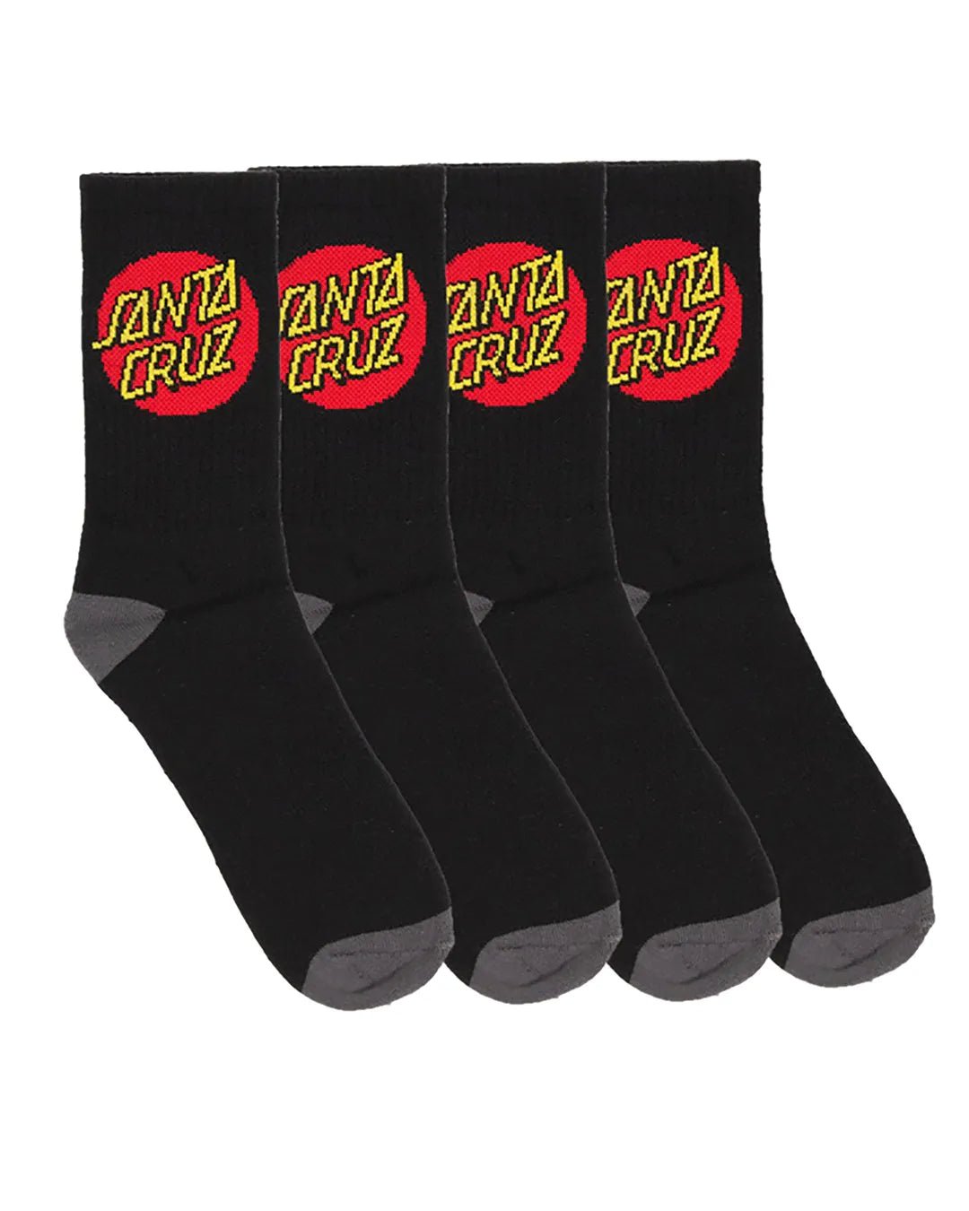 Santa Cruz Classic Dot Mens Socks - Black