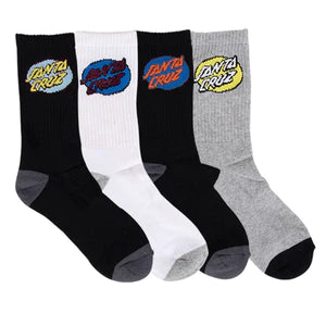 Santa Cruz Oval dot multi sock pack - YOUTH 2-8