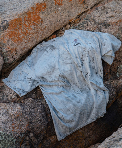 Soggybones - Stone & Flower Washed Embroidered Tee - Stone (S21/22)
